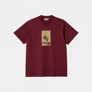 Carhartt Wip Worksite T-shirts Herren Rot | 2984613-DF