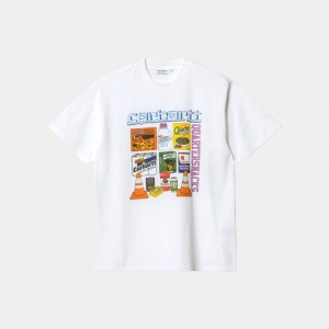 Carhartt Wip X Quartersnacks Graphic T-shirts Herren Weiß | 0729546-DP